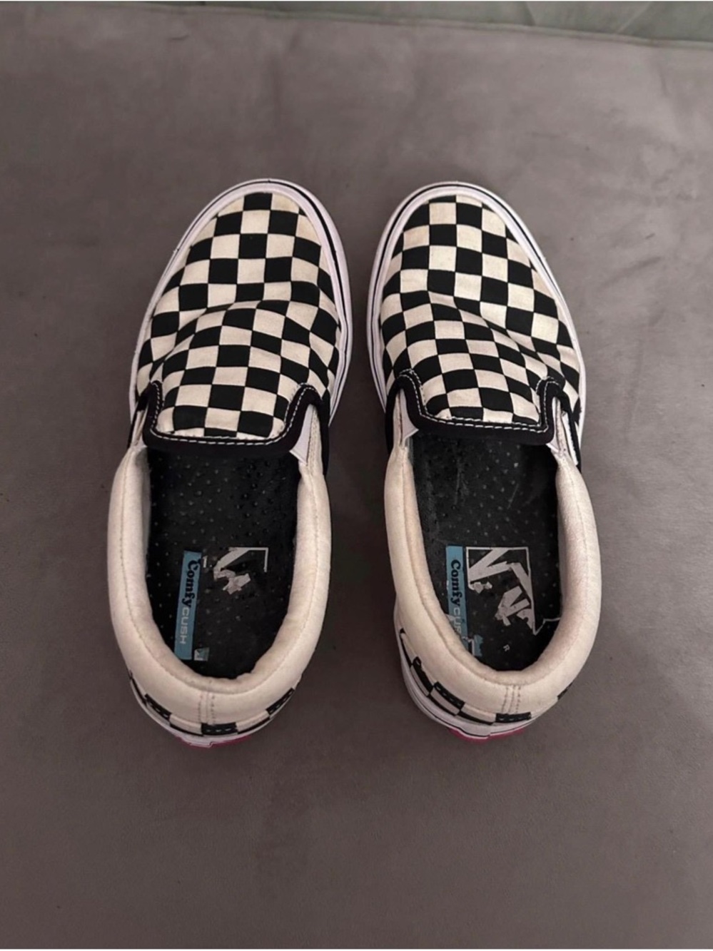 Vans Classic Slip-On Checkerboard Black and White - Picture 3 of 4